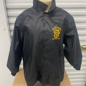 Brand New Teamsters Local 700 Black Windbreaker Made in USA
